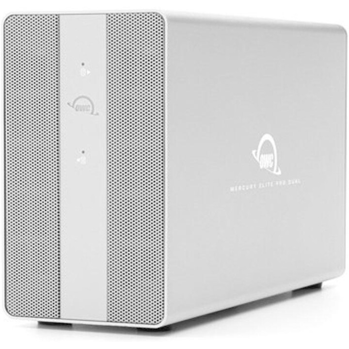 0 GB Mercury Elite Pro Dual-RAID-Speichergehäuse mit USB-C (10 Gb/s) + 3-Port-Hub