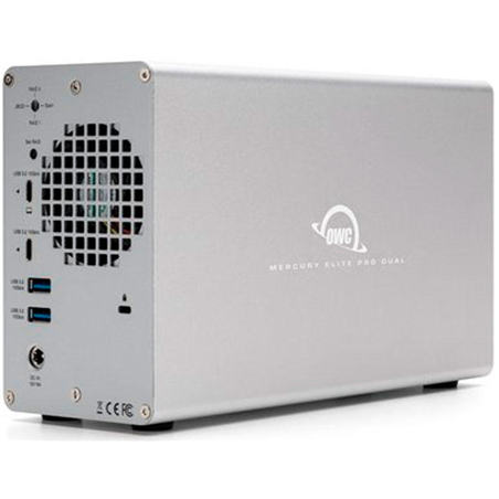 Boîtier de stockage double RAID Mercury Elite Pro 0 Go avec USB-C (10 Gb/s) + hub à 3 ports