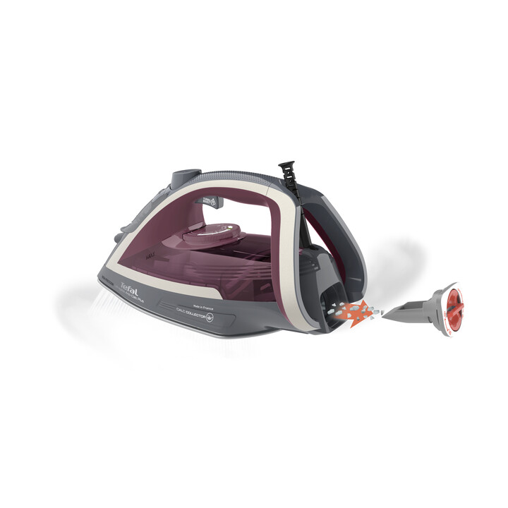 Tefal Ultragliss Anti-Calc Plus FV6840E0 plancha Plancha a vapor 2800 W Púrpura, Plata