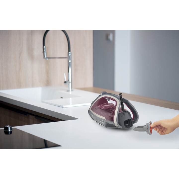 Tefal Ultragliss Anti-Calc Plus FV6840E0 plancha Plancha a vapor 2800 W Púrpura, Plata