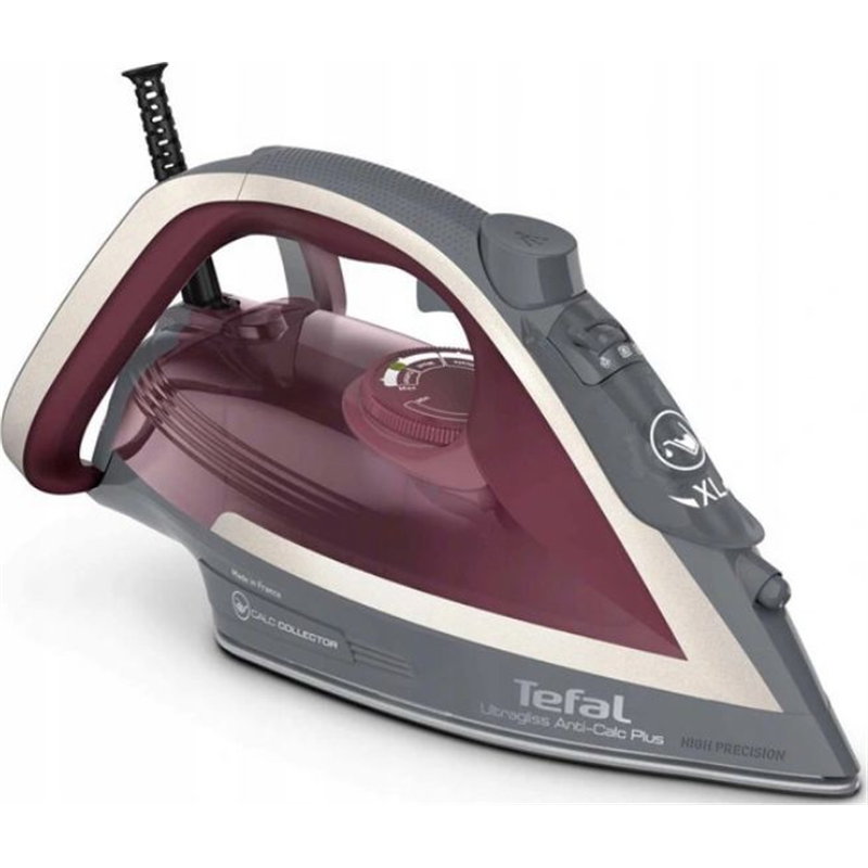 Tefal Ultragliss Anti-Calc Plus FV6840E0 fer à repasser Fer à vapeur 2800 W Violet, Argent