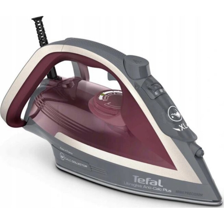 Tefal Ultragliss Anti-Calc Plus FV6840E0 plancha Plancha a vapor 2800 W Púrpura, Plata