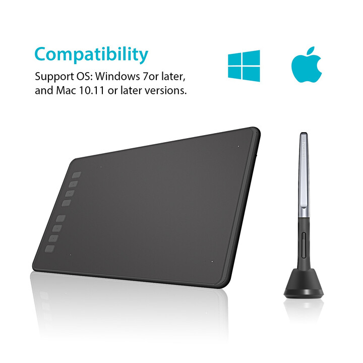 Tablette Graphique Huion Inspiroy H950P Usb Noir
