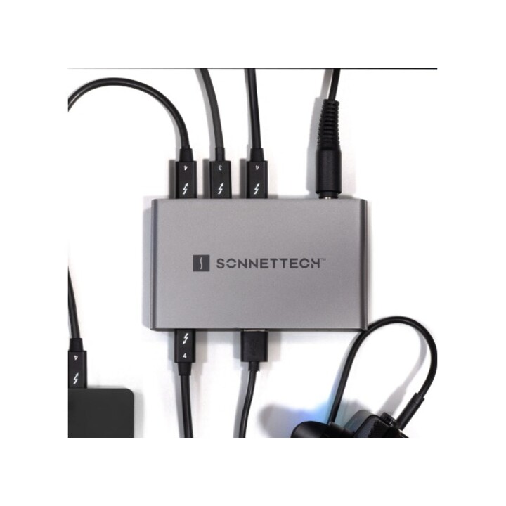 Sonnet Echo 5 hub Thunderbolt 4 prata/preto