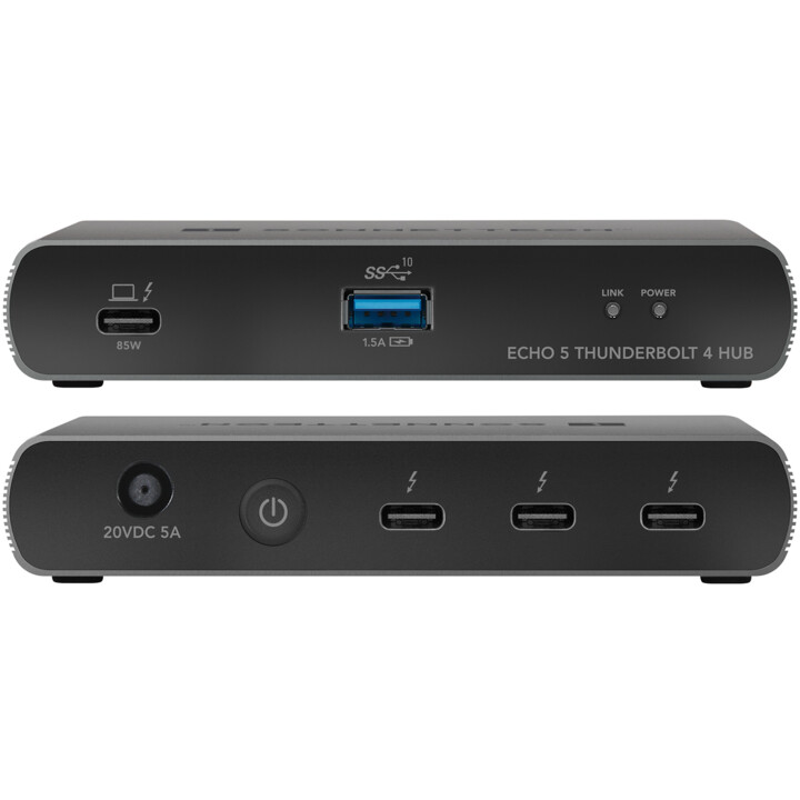 Sonnet Echo 5 hub Thunderbolt 4 prata/preto