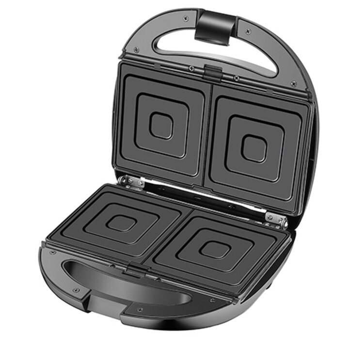 Adler AD 3040 gaufrier et appareil à croque-monsieur 1200 W Noir, Gris