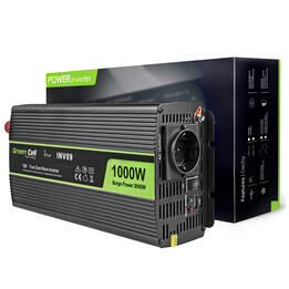 Green Cell INV09 Power Inverter and Adapter Auto 1000 W Black
