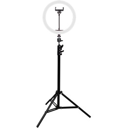 KSIX STUDIO LIVE MAX ANNEAU DE LUMIÈRE AVEC TRÉPIED DE SOL 1.60M POUR SMARTPHONE