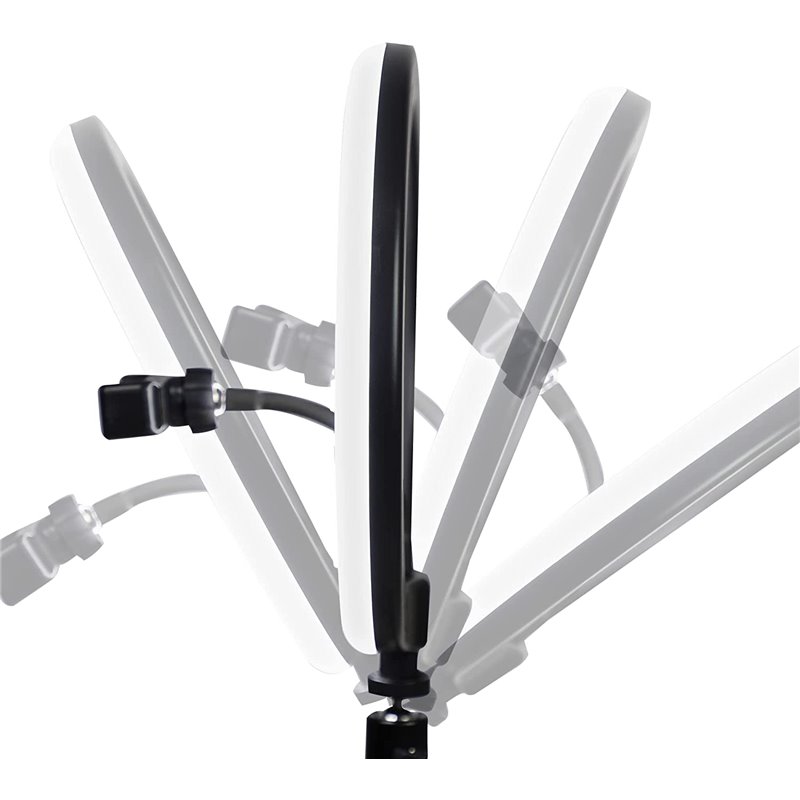 KSIX STUDIO LIVE MAX ANNEAU DE LUMIÈRE AVEC TRÉPIED DE SOL 1.60M POUR SMARTPHONE