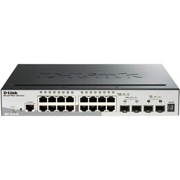 D-Link DGS-1510-20 Netzwerk-Switch Managed L3 Gigabit Ethernet (10/100/1000) Schwarz