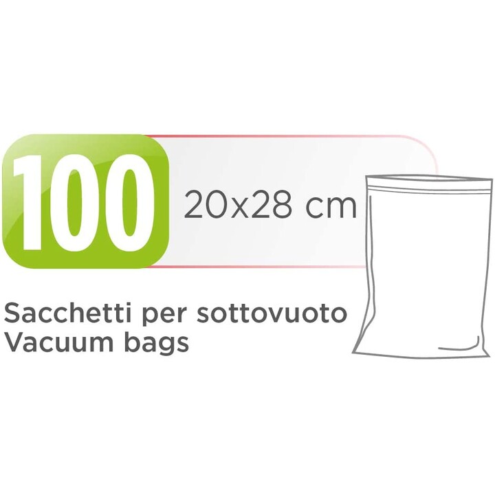 POSA 100 SACCHETTI DI CONSERVAZIONE VUOTI 20X28 cm. VT3501
