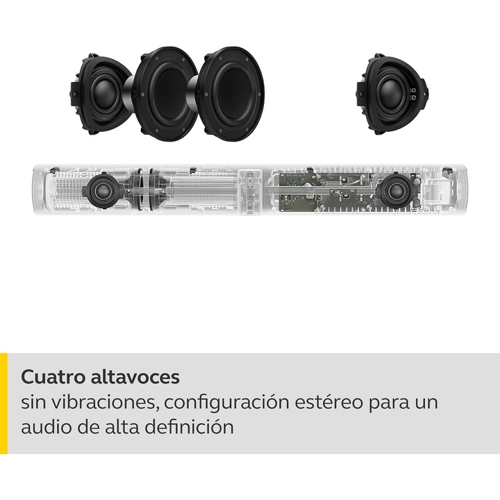 Barra de vídeo gris Jabra PanaCast 50 (4K, altavoces, micrófono, Ethernet, USB 2.0, Wi-Fi, USB-C)