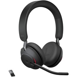 Auriculares estéreo supraurales inalámbricos Jabra Evolve2 65 MS, USB, aislamiento de ruido