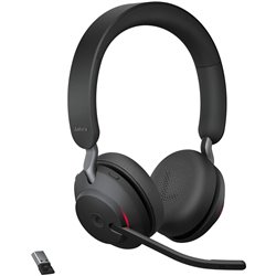 Auriculares estéreo supraurales inalámbricos Jabra Evolve2 65 MS, USB, aislamiento de ruido