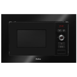 AMICA AMMB20E1GB Microondas embutido com Grill 20L 800W Black