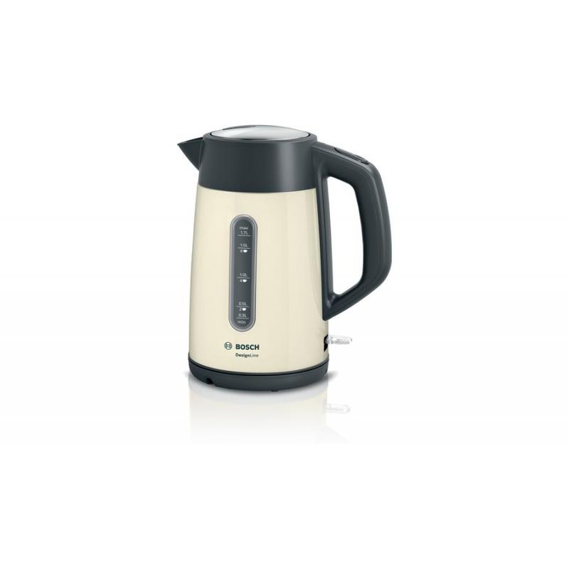 Bosch TWK4P437 tetera eléctrica 1,7 L 2400 W Beige, Negro - Imagen 1