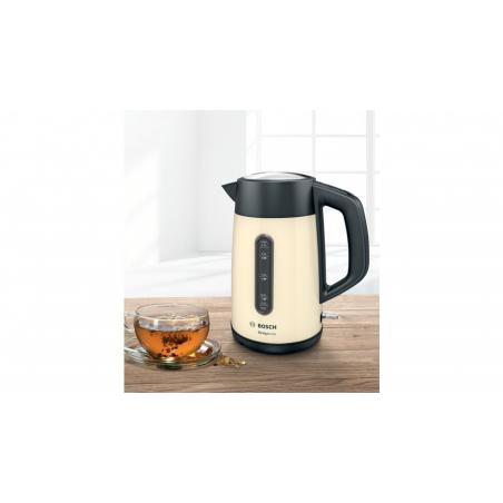 Bosch TWK4P437 tetera eléctrica 1,7 L 2400 W Beige, Negro - Imagen 2