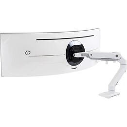 Ergotron HX monitor arm with HD joint table mount with patented CF technology for 124.46 cm (49 ") curved monitors