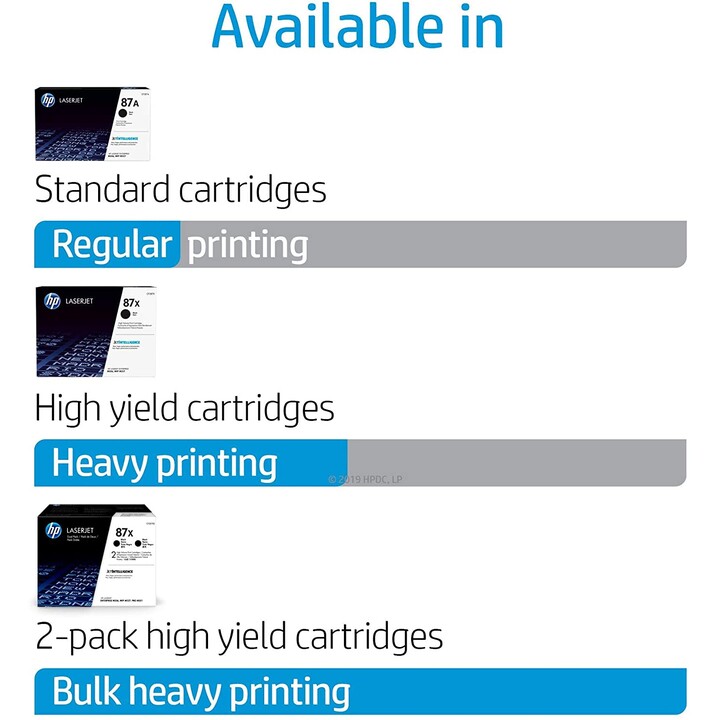 HP Cartucho de tóner original LaserJet 87A negro
