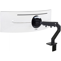 Ergotron HX monitor arm with HD joint table mount with patented CF technology for 124.46 cm (49 ") curved monitors