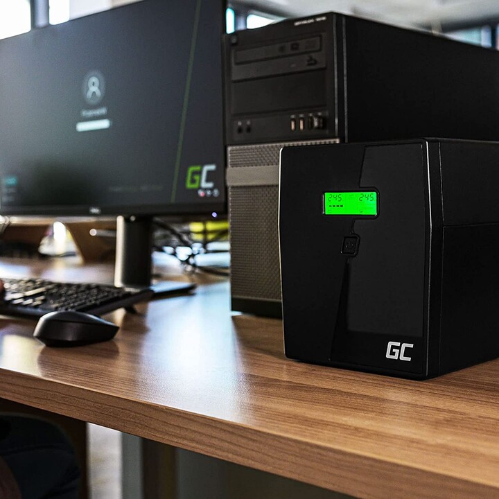 Green Cell UPS08 alimentation d'énergie non interruptible Interactivité de ligne 1999 kVA 700 W 4 sortie(s) CA