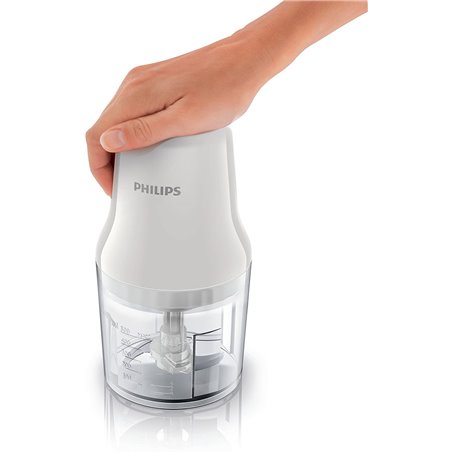 Philips Daily Collection Picadora 450 W con recipiente de plástico de 0,7 l y 2 cuchillas
