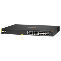 Commutateur géré HPE Aruba CX 6000 24G classe 4 PoE 4SFP 370W (24 ports + 4x ports 1G SFP R8N87A, successeur du J9773A)