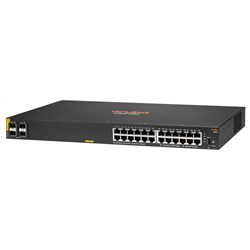 Commutateur géré HPE Aruba CX 6000 24G classe 4 PoE 4SFP 370W (24 ports + 4x ports 1G SFP R8N87A, successeur du J9773A)