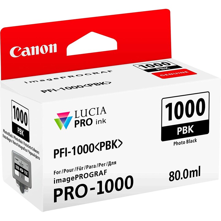 Cartucho Canon Original PFI-1000 Negro Fotográfico