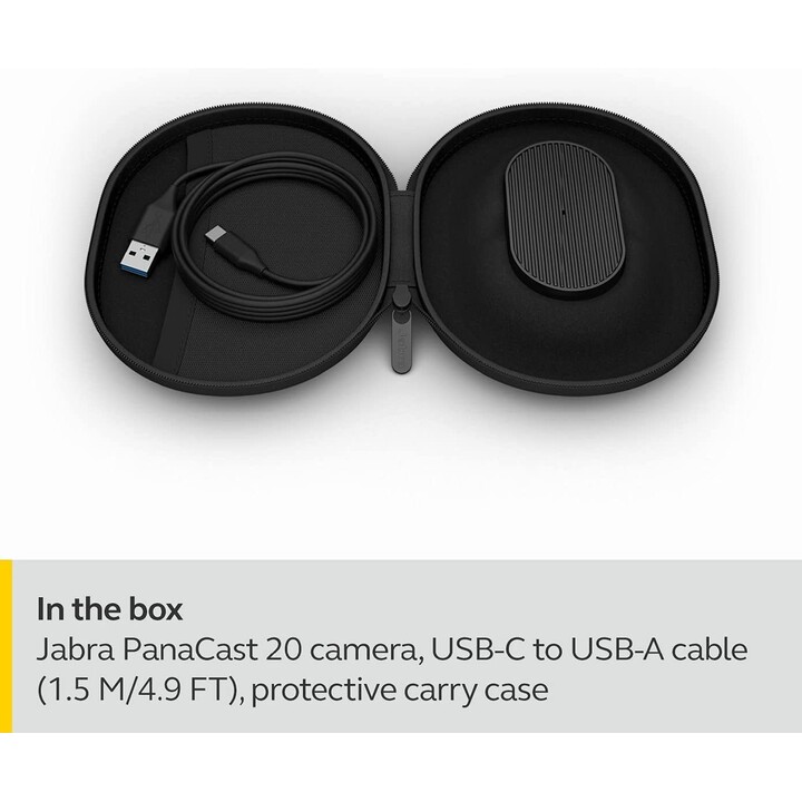 Videocamera Jabra PanaCast 20 (Ultra HD, zoom intelligente, funzione Picture-in-Picture intuitiva)