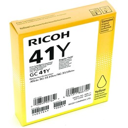 Ricoh Original Type GC 41Y cartucho de impresora amarillo 2200 páginas (405764) para 3110DN/DNw/SFNw, 3100SNw, 3120B SFNw, 7100D