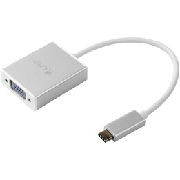 USB-C auf VGA Adapter, USB-C 3.1 auf VGA, Aluminiumgehäuse, silber