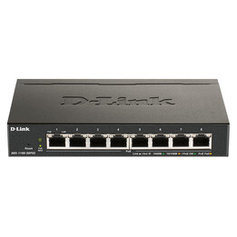 D-Link DGS-1100-08PV2 Switch Managed L2/L3 Gigabit Ethernet (10/100/1000) Power over Ethernet (PoE) Black