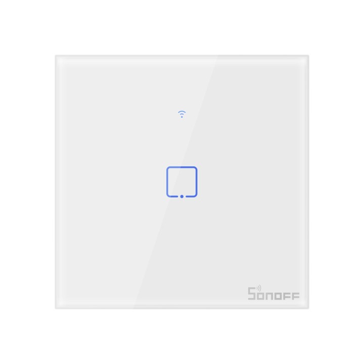 Interruttore della luce touch WiFi + RF 433 Sonoff T1 EU TX (1-gang)