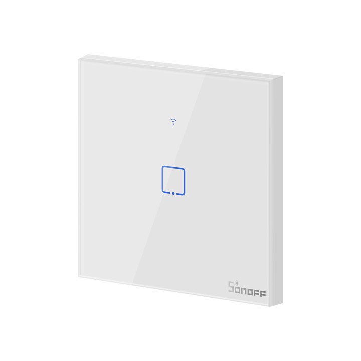 Interruttore della luce touch WiFi + RF 433 Sonoff T1 EU TX (1-gang)