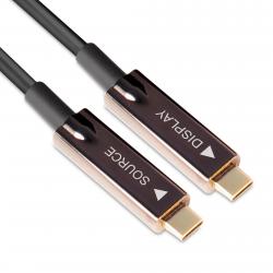 CLUB3D USB3.2 G2 TYPE-C ACT. OPT. A/V M/M 20M cable USB USB 3.2 Gen 2 (3.1 Gen 2) USB C Negro - Imagen 1