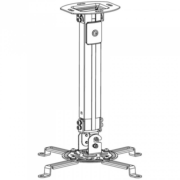 Techly ICA-PM 18M projector mount Ceiling Silver