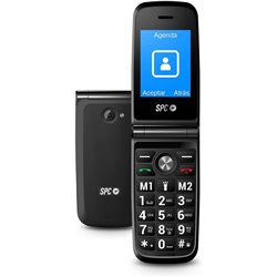 Teléfono Móvil SPC Titan para Personas Mayores/ Negro