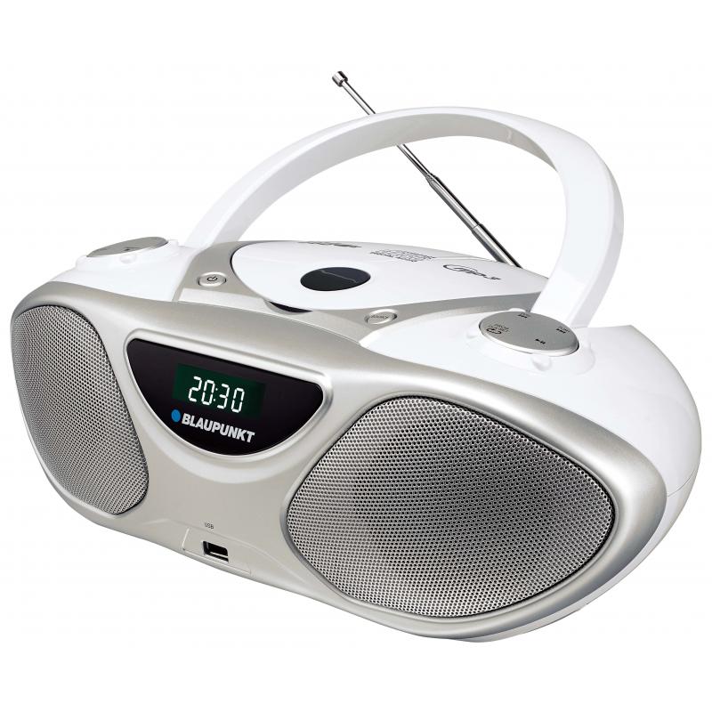 Blaupunkt BB14WH reproductor de CD Grabadora de CD Plata, Blanco - Imagen 3