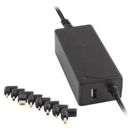 Cargador de Portátil NGS W-70W/ 70W/ Automático/ 9 Conectores/ Voltaje 18.5-20V