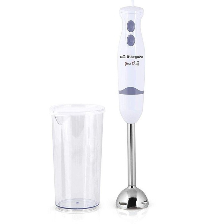 ORBEGOZO BLENDER BT 1220 - 400W - 2 VITESSES - LAME EN ACIER INOXYDABLE - MÉLANGEUR 600ML