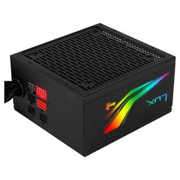 POWER SUPPLY Aerocool LUX RGB 650M - 600W - FAN 12CM - EFFICIENCY BRONZE EU 80PLUS - 13 LIGHTING EFFECTS
