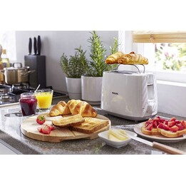 Grille-Pain Philips Daily 2 Fentes Hd2581 800W Blanc