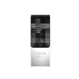 Silicon Power Mobile C31 USB flash drive 128GB USB Type-A / USB Type-C 3.2 Gen 1 (3.1 Gen 1) Black, Grey, Silver