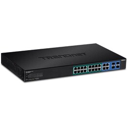 TRENDnet TPE-1620WSF 16 portas / RJ-45 Gigabit 10/100/1000 PoE / SFP Switch Gerenciado
