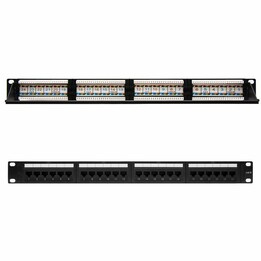 Patchpanel Nanokabel 10.21.3124 / 24 Ports / Cat.6 / Höhe 1U