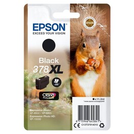 Original Epson Tintenpatrone # 378 XL Hohe Kapazität / Schwarz