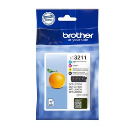Brother LC3211VAL ink cartridge 4 pc(s) Original Standard Yield Black, Cyan, Magenta, Yellow
