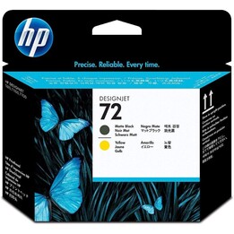 HP # 72 / Matt Schwarz / Gelb Original Tintenpatrone