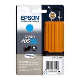 Cartucho de tinta de alta capacidade original Epson # 405 XL / ciano